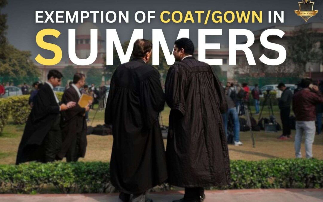 Exemption of Black Coat/Gown In Summers